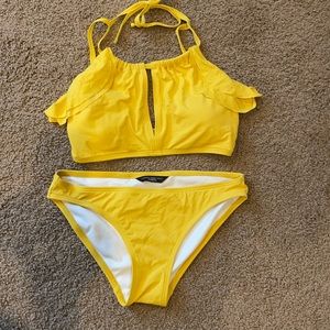 Beautiful yellow 2 piece swimsuit